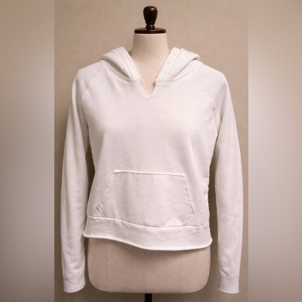 Frank & Eileen White Distressed Hoodie